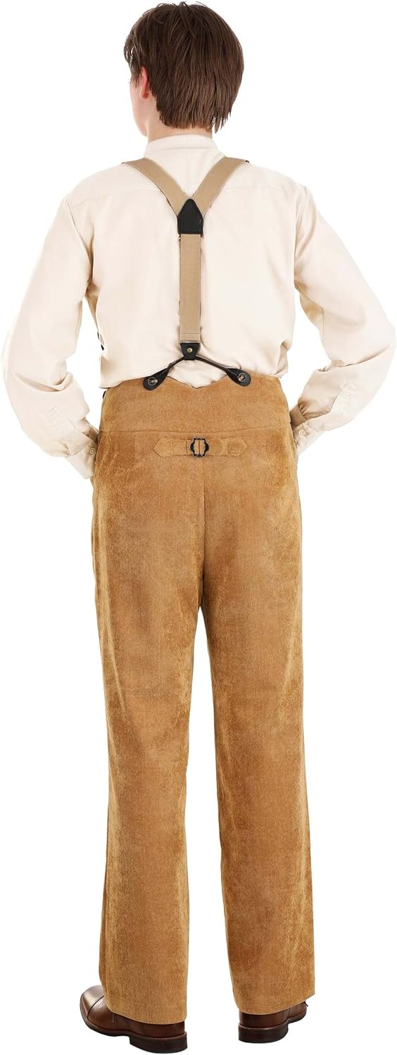 Men's Titanic Jack Dawson Costume - Classic Movie Character Cosplay Outfit with Overalls, Suspenders & Vest - Image 2