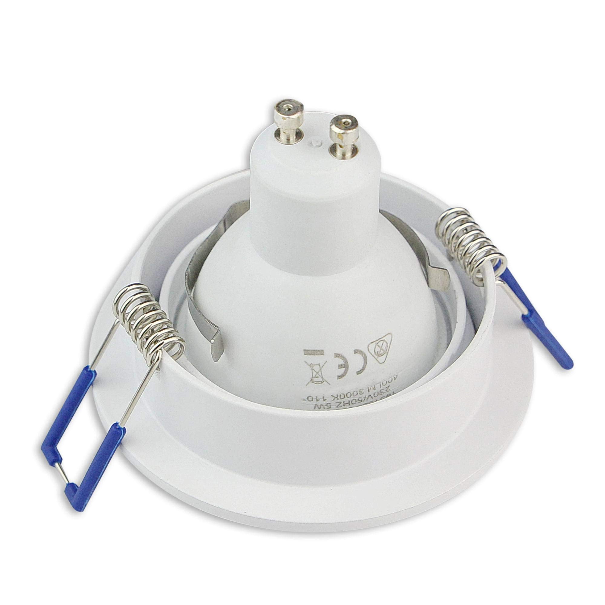 QAZQA Moderno Foco Empotrado Moderno Blanco GU10 AR111 Redondo Sin Marco - Oneon Honey Aluminio Redonda Adecuado Para Led Max 1 X 50 Watt Blanco 54475050