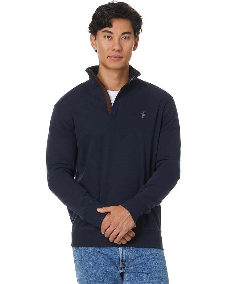Polo Ralph Lauren Luxury Jersey Quarter-Zip Pullover - Main View