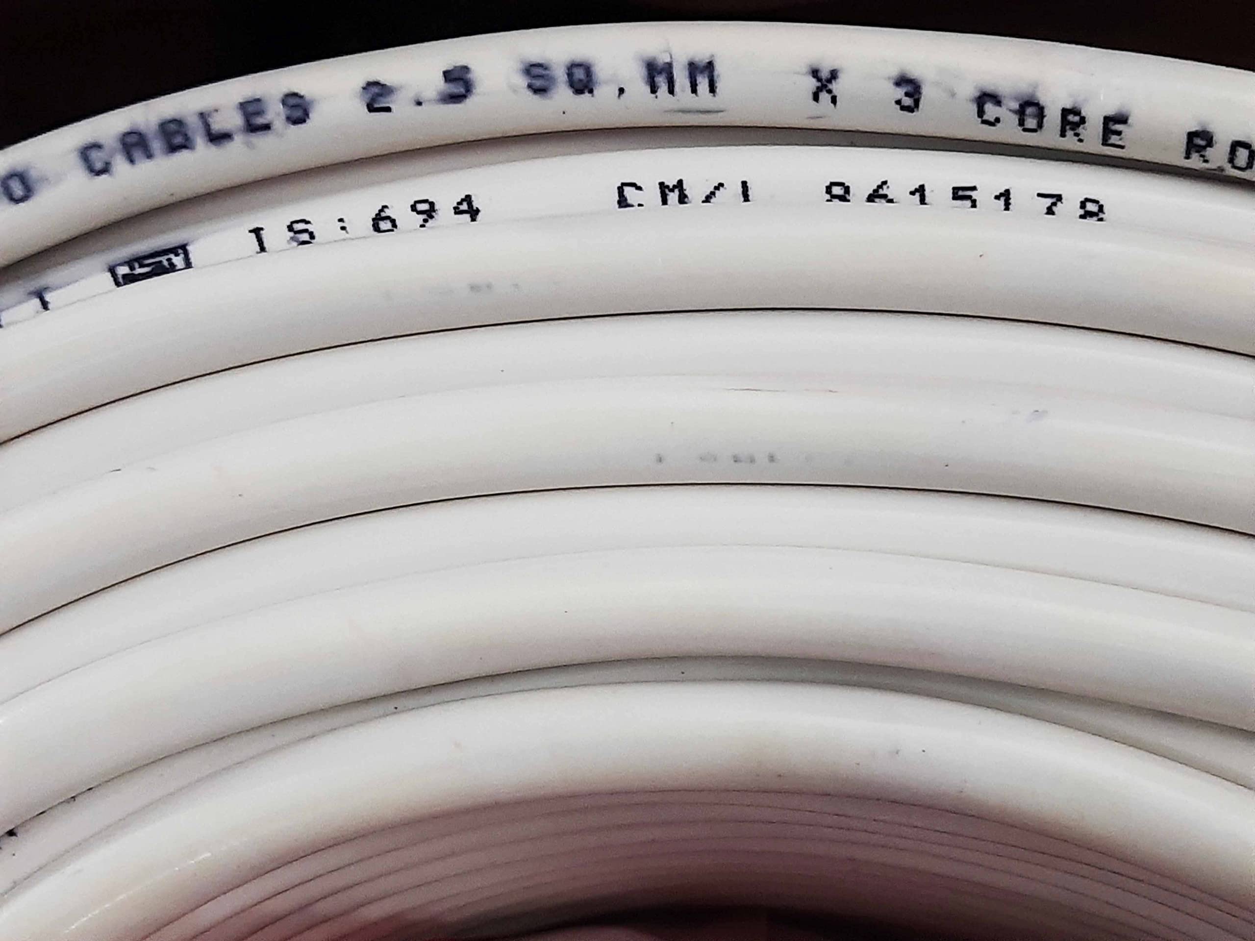 2.5mm Copper Wire Cable - ISI Marked for AC & Geyser -3