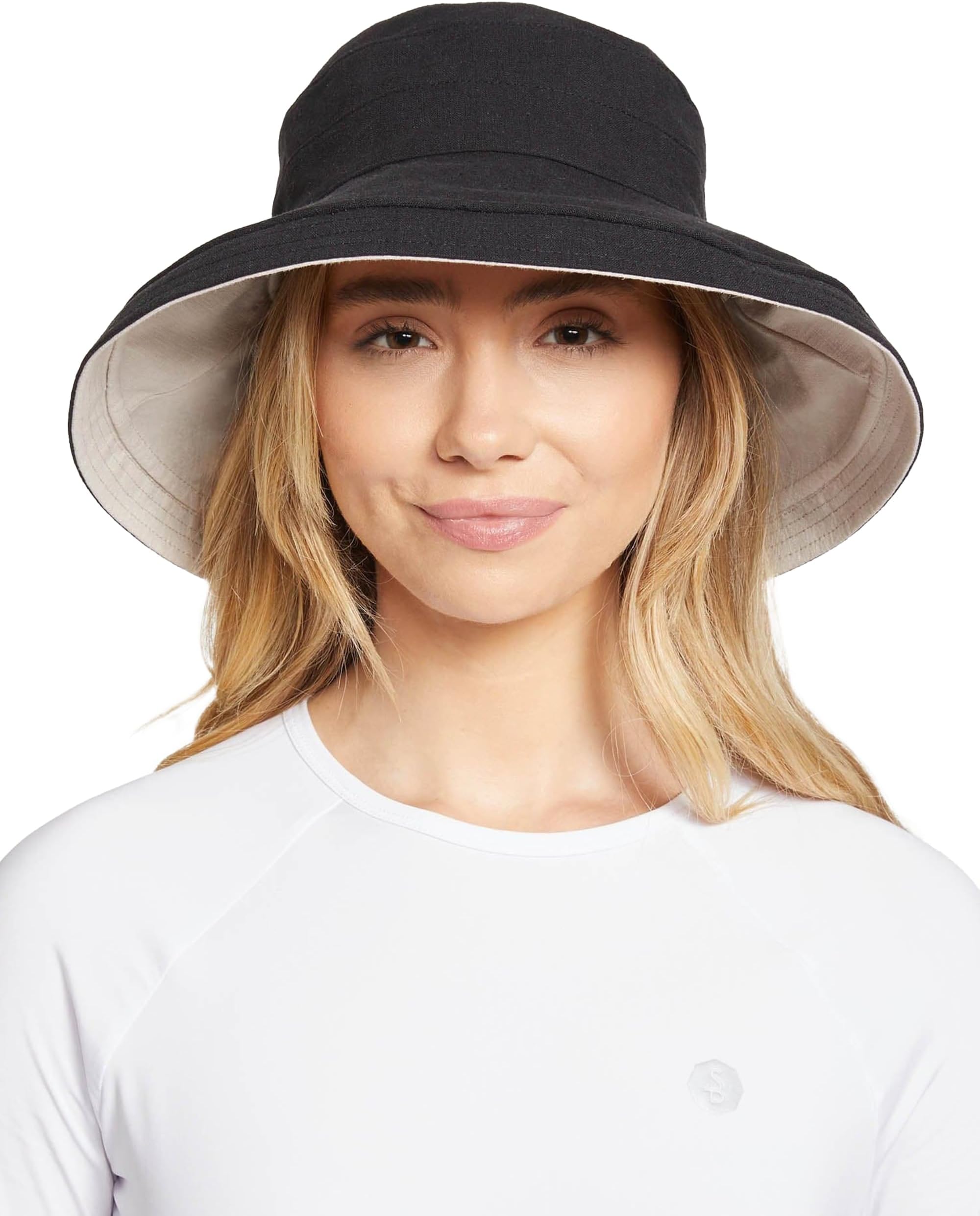 Women's Holiday Sun Hat UPF 50+ Packable UV Sun Protection Hat with Full Coverage Brim, Reversible, Adjustable Fit