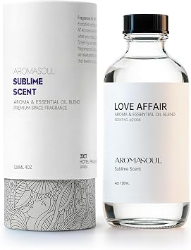 Hotel Diffuser Oil Inspired by Love Affair Scent - Premium Fragrance Oil for Ultrasonic and Waterless Diffuser - 120 mL, 4 fl oz