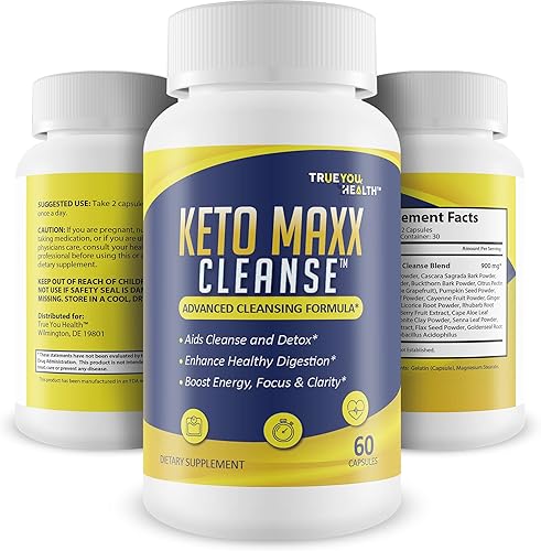 Miniatura 4 de Keto Maxx Cleanse - Limpiador apto para dieta cetogénica, ayuda a limpiar y desintoxicar, limpieza de cuerpo completo, limpieza de colon y apoyo de