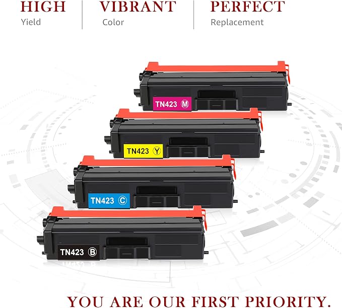 Toner Kingdom Compatible Toner Cartridges Replacement for Brother TN423  TN-423 TN421 Compatible with Brother HL-L8260CDW HL-L8360CDW DCP-L8410CDN  DCP-L8410CDW MFC-L8690CDW MFC-L8900CDW (4 Pack): Amazon.co.uk: Computers \u0026  Accessories