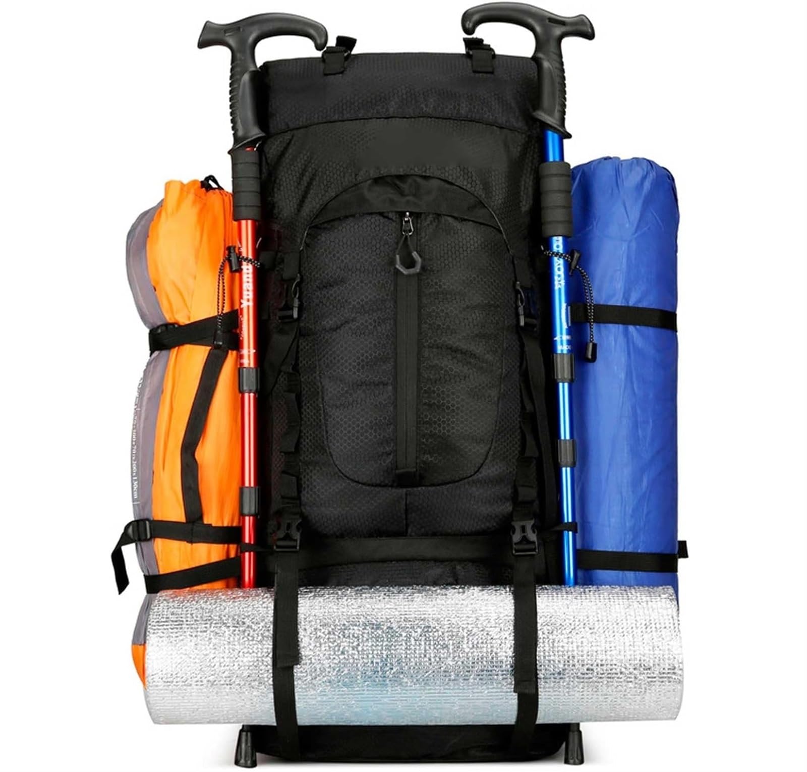 Plecak Turystyczny Plecak Trekkingowy Plecak Turystyczny 75L, Oddychający, Lekki, Wodoodporny Plecak Dla Mężczyzn I Kobiet Torba Alpinistyczna(Blue)