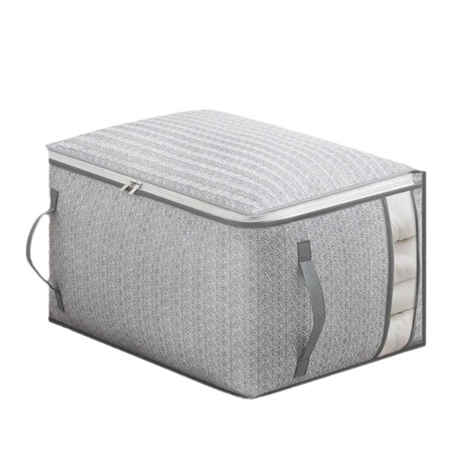 Bolsas Almacenamiento Bolsa De Almacenamiento Caja Ropa Plegable con Cremallera For Mantas, Sábanas Y Organizador(52x44x30cm)