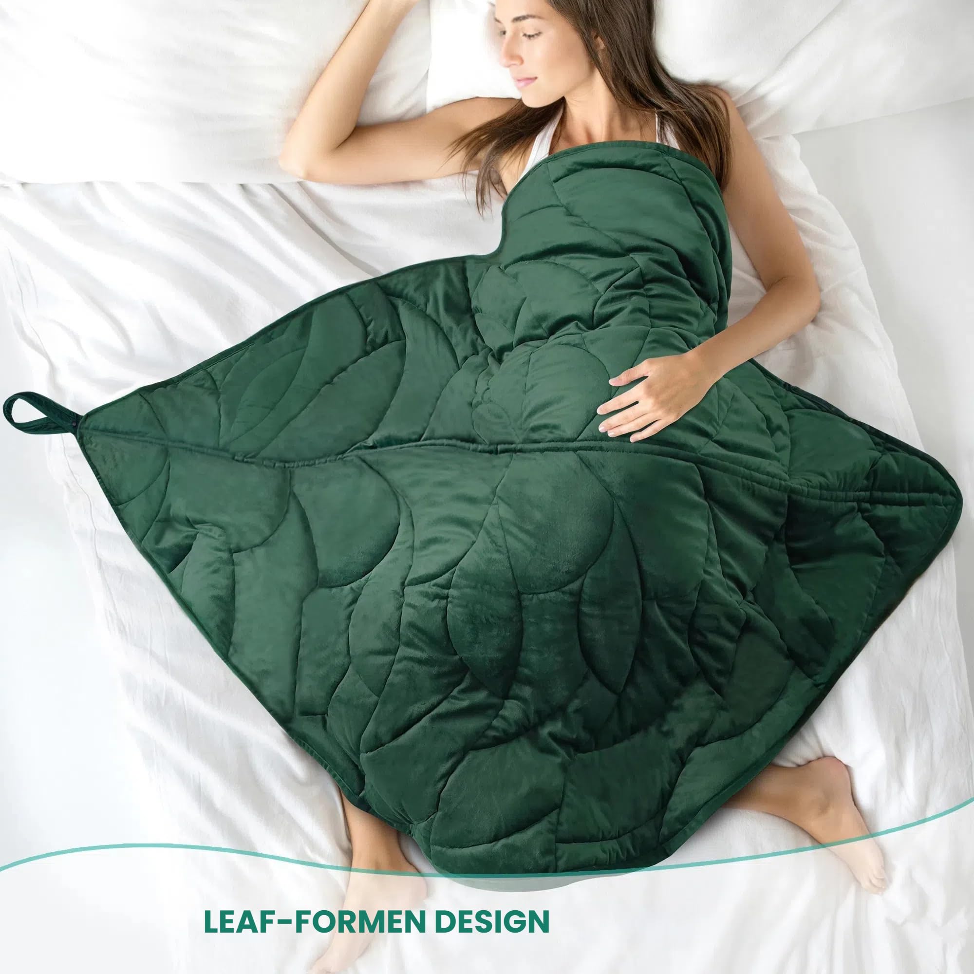 Couverture lestée 3,2 kg pour adultes - Pour un sommeil profond et un meilleur repos - Couverture douillette en velours cristal - 100 x 70 cm - Pour la détente, le repos et comme couverture de