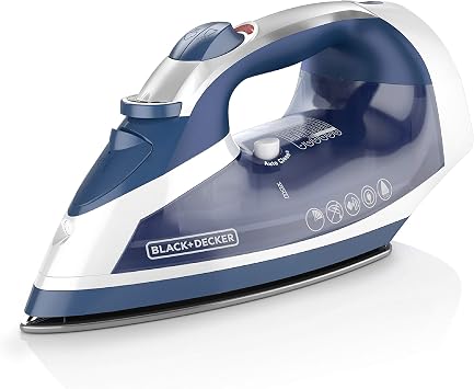 BLACK+DECKER Cord Reel Iron with Nonstick Soleplate, ICR16X