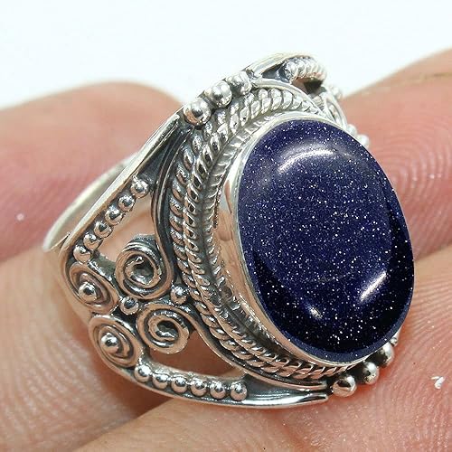 Miniatura 76 de Anillo de plata esterlina 925 para mujer y piedras preciosas naturales, anillo de compromiso de plata de ley, juego de bisel de piedra natal