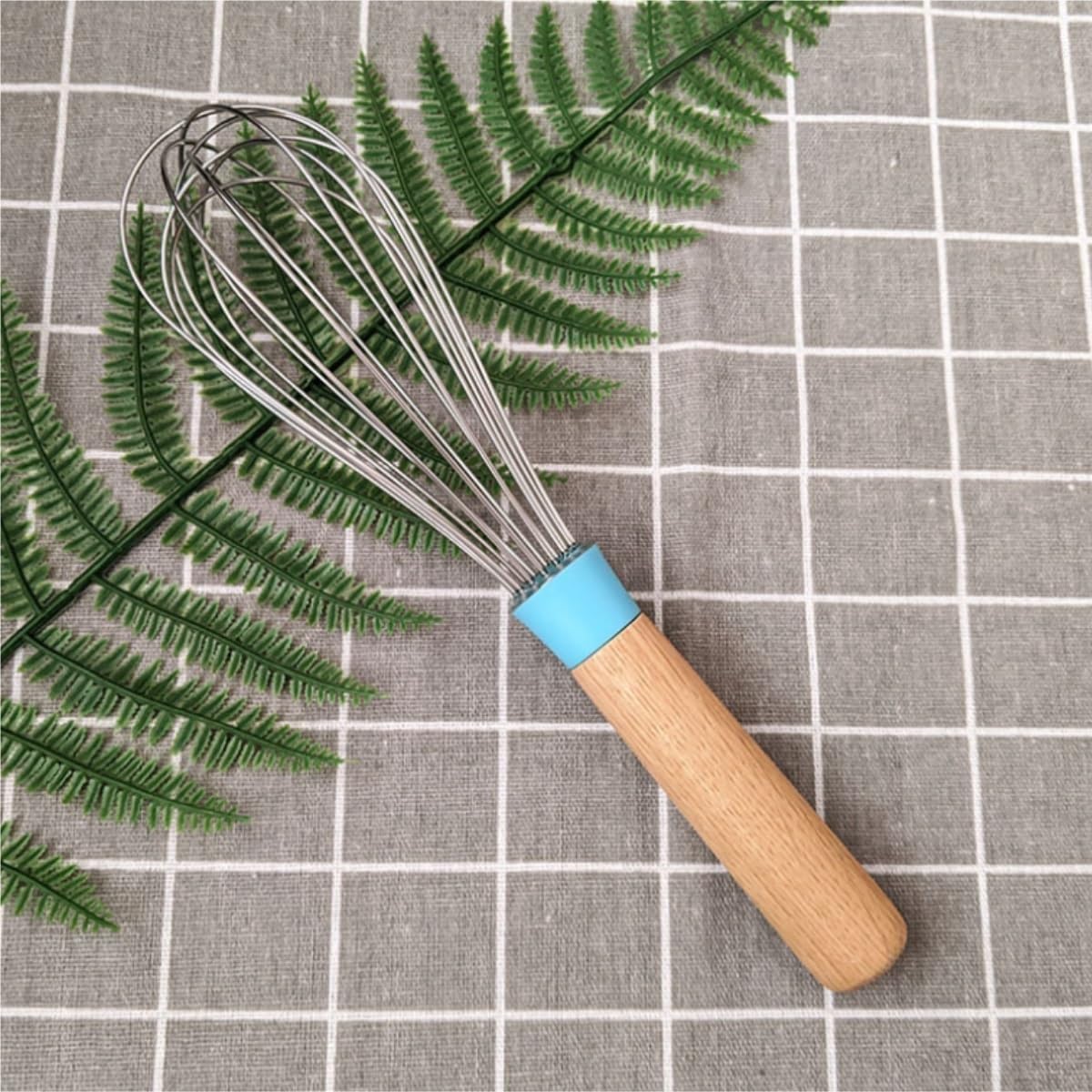 Schneebesen Manueller Schneebesen Aus Edelstahl Mit Holzgriff, Handmixer, Sahneaufschäumer Küchenhelfer