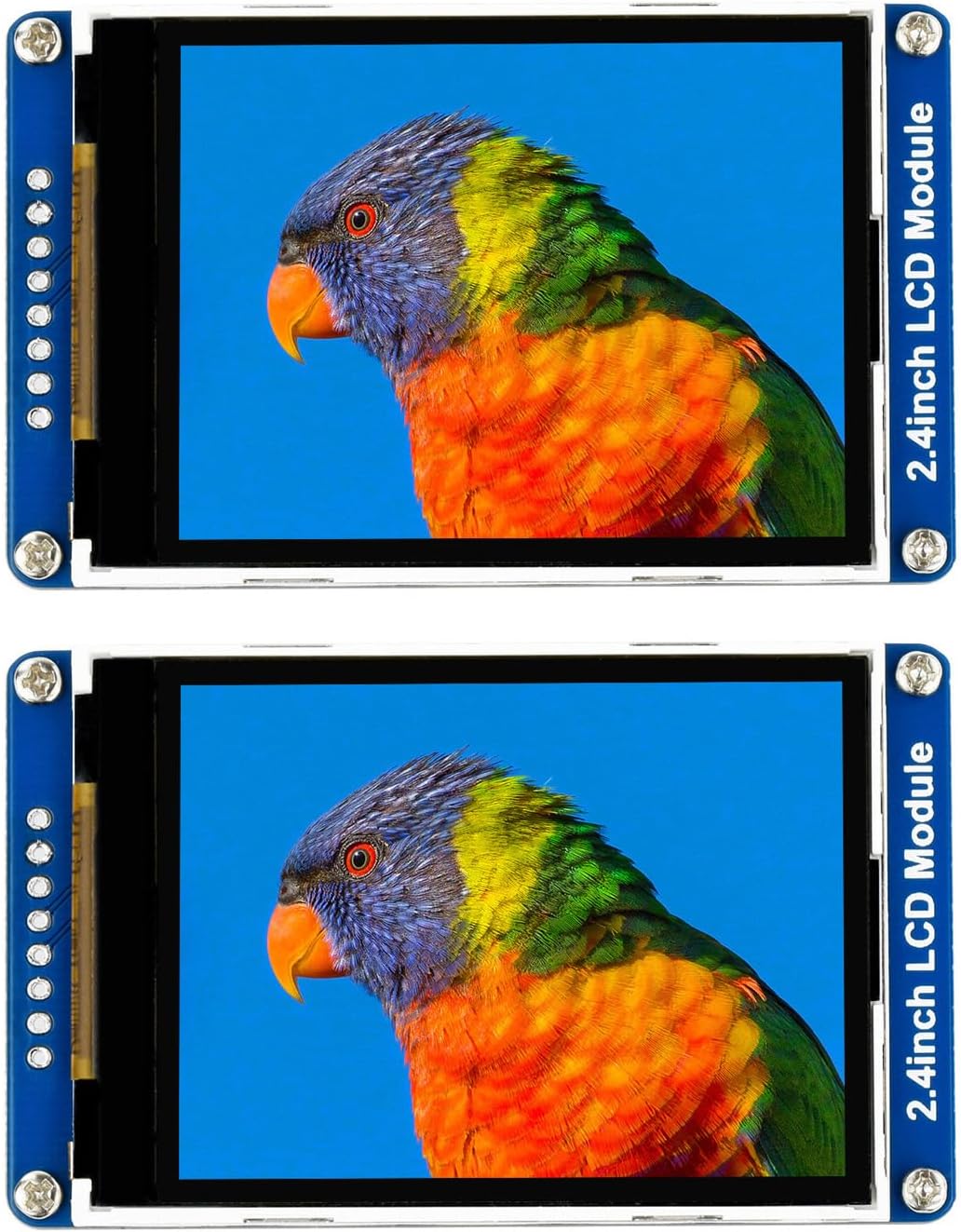 waveshare 2PCS 2.4inch LCD Display Module with 65K RGB Colors 240×320 Resolution SPI Interface