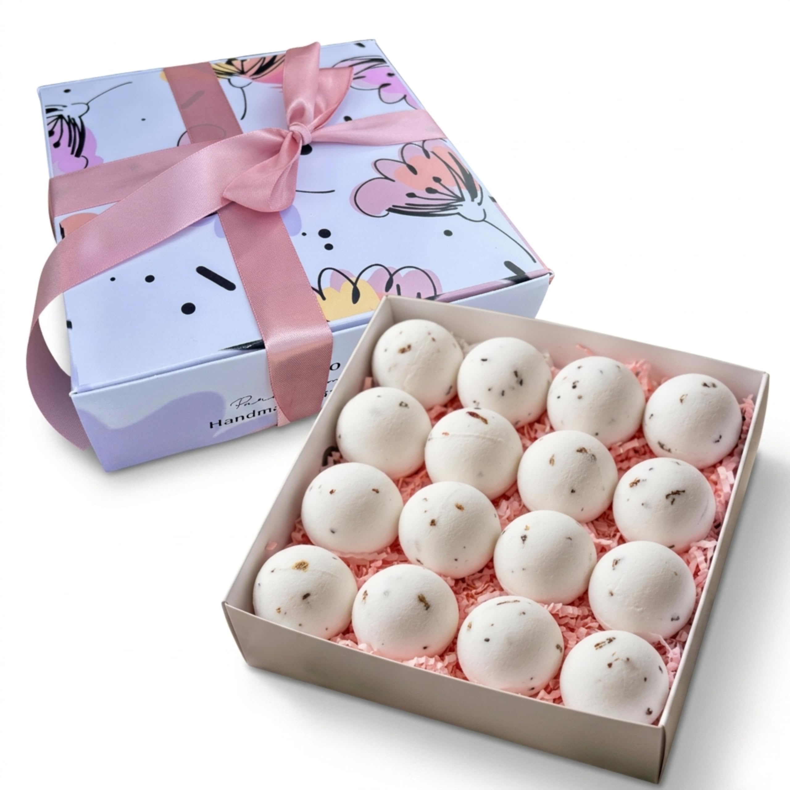 Lu.Flo Boules de Bain Femme 16x60 g, Coffret Cadeau