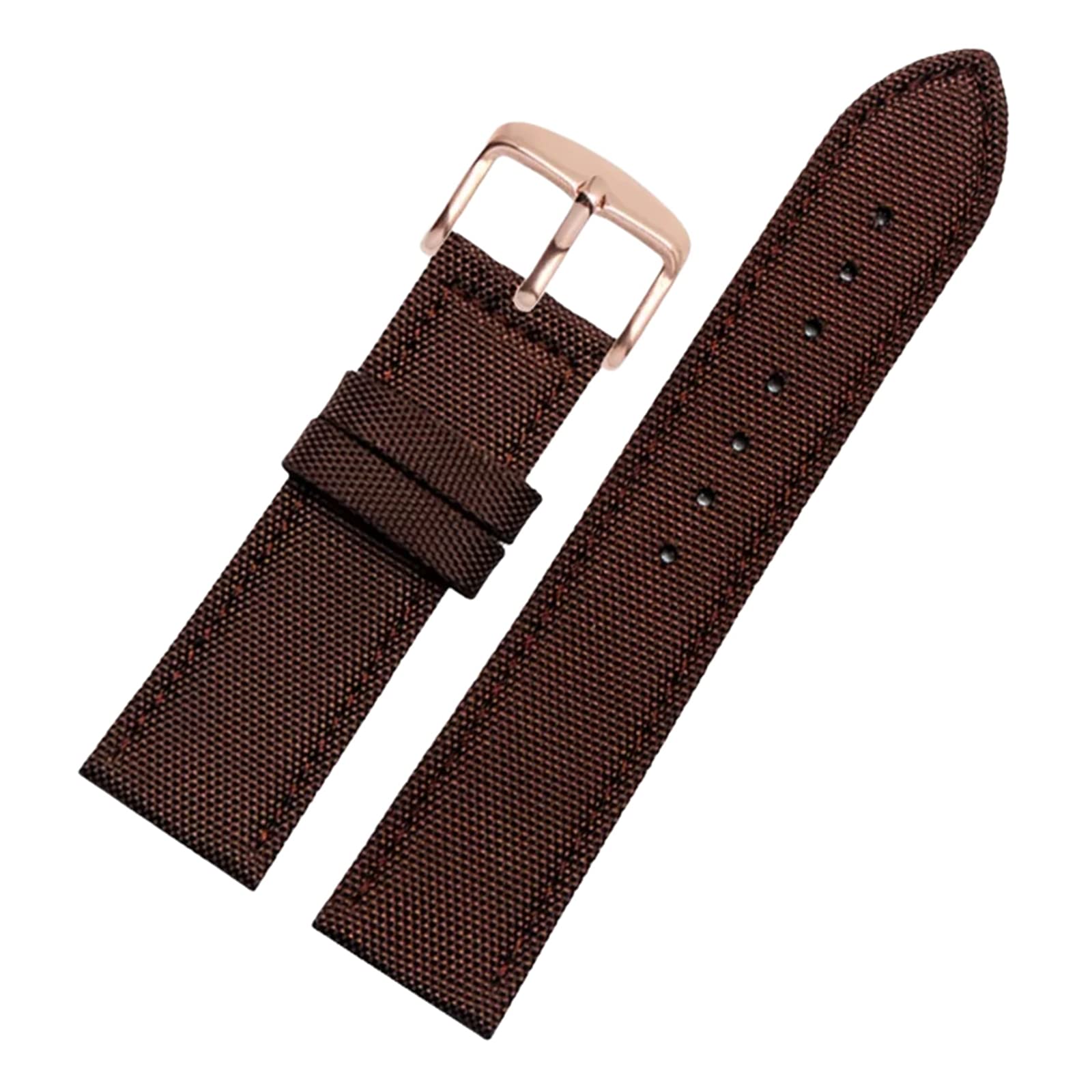 Bracelet de montre étanche en nylon et cuir véritable, 18-24 mm, résistant à la transpiration, remplacement