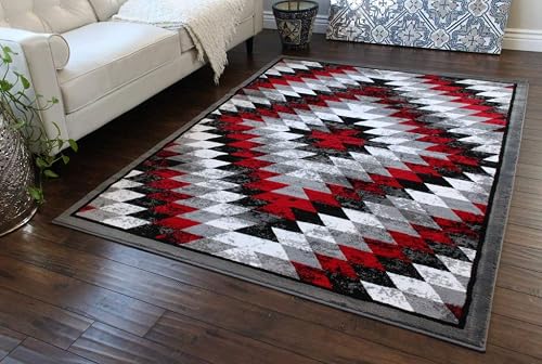 Masada Rugs, Stephanie Collection Area Rug Southwest Native American Distressed 