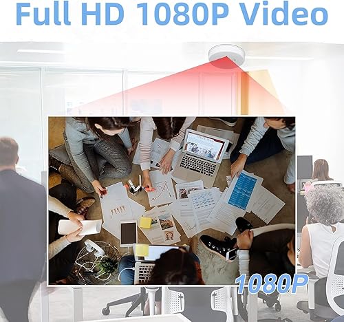 Miniatura 6 de Cámara de seguridad detector de humo Cámara oculta 1080P WiFi Cámara interior con visión nocturna Detección de movimiento Cámara espía en tiempo