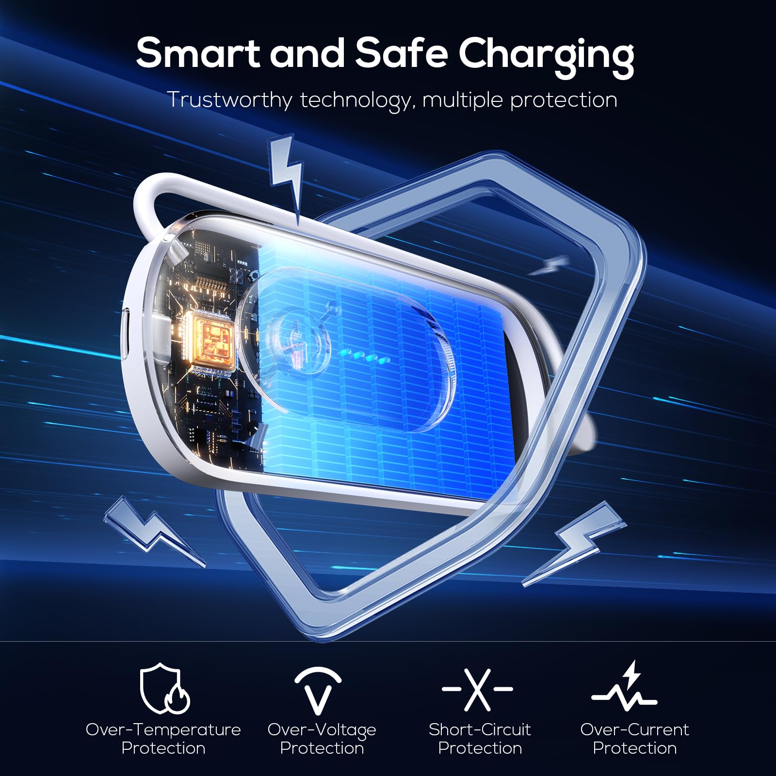 Kinwin Battery Pack for Meta Quest 3/3S/2, 2 * 20000mWh Extended Battery, 18W Fast Charging Battery for Oculus Quest 3S/3 Headset, Lightweight Charger VR Accessories for Quest Original & Elite Straps — view 8