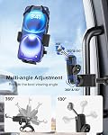 A Pillar Grab Handle Phone Mount for Car/Truck [Shockproof Metal Arm] Universal Phone Clip Phone Holders for Your Car, Truck, Picku, Suv, Van, Excavator, Front Loader, Fit for iPhone 16 15 14
