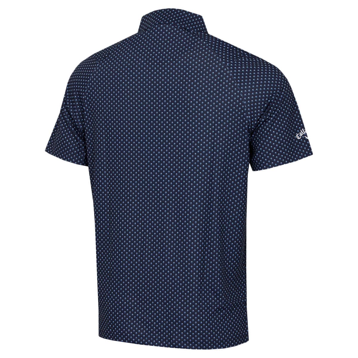 Callaway Polo da Golf Opti-Dri da Uomo con Micro Stampa, Facile da Pulire, Peaccoat., XL