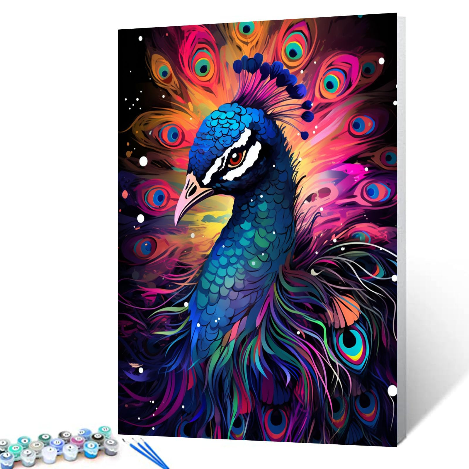Tucocoo Malen-nach-Zahlen-Set „Oktopus Graffiti“ – 40x50 Cm Leinwand Mit Farben & Pinseln Für Erwachsene