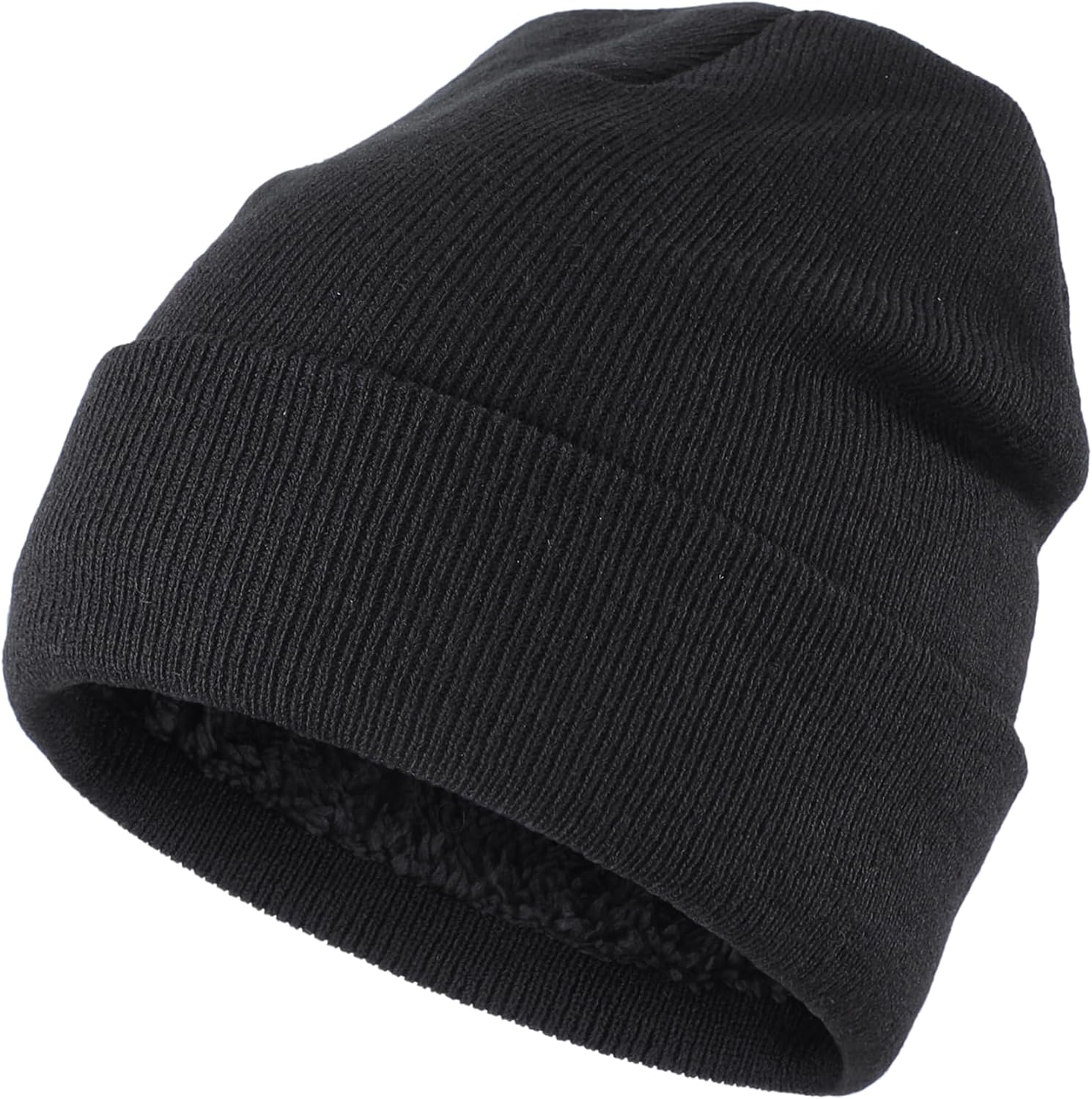 Home Prefer Men's Knit Beanie Hat Scarf Gloves Cold Weather Set Long Neck Scarf Touchscreen Gloves Winter Hat for Men - Image 3