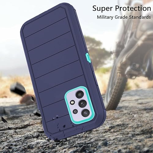 Miniatura 4 de Asuwish Funda de teléfono para Samsung Galaxy A32 4G de 6.4 pulgadas con protector de pantalla de vidrio templado y cubierta para celda, híbrida,