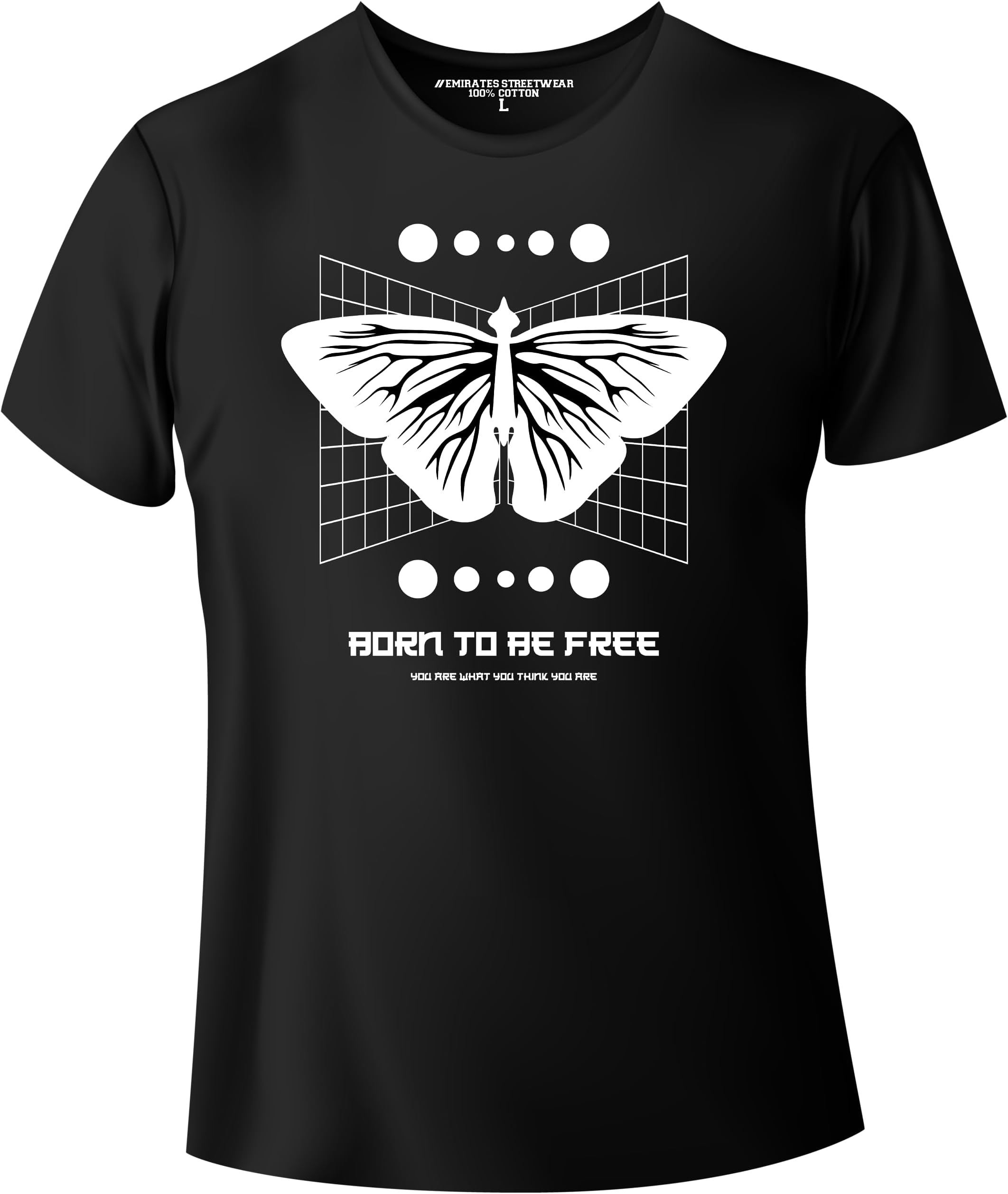 Born to be Free, Urban Streetwear T-Shirt for Men or Women, Unisex T-Shirt, D-0013
