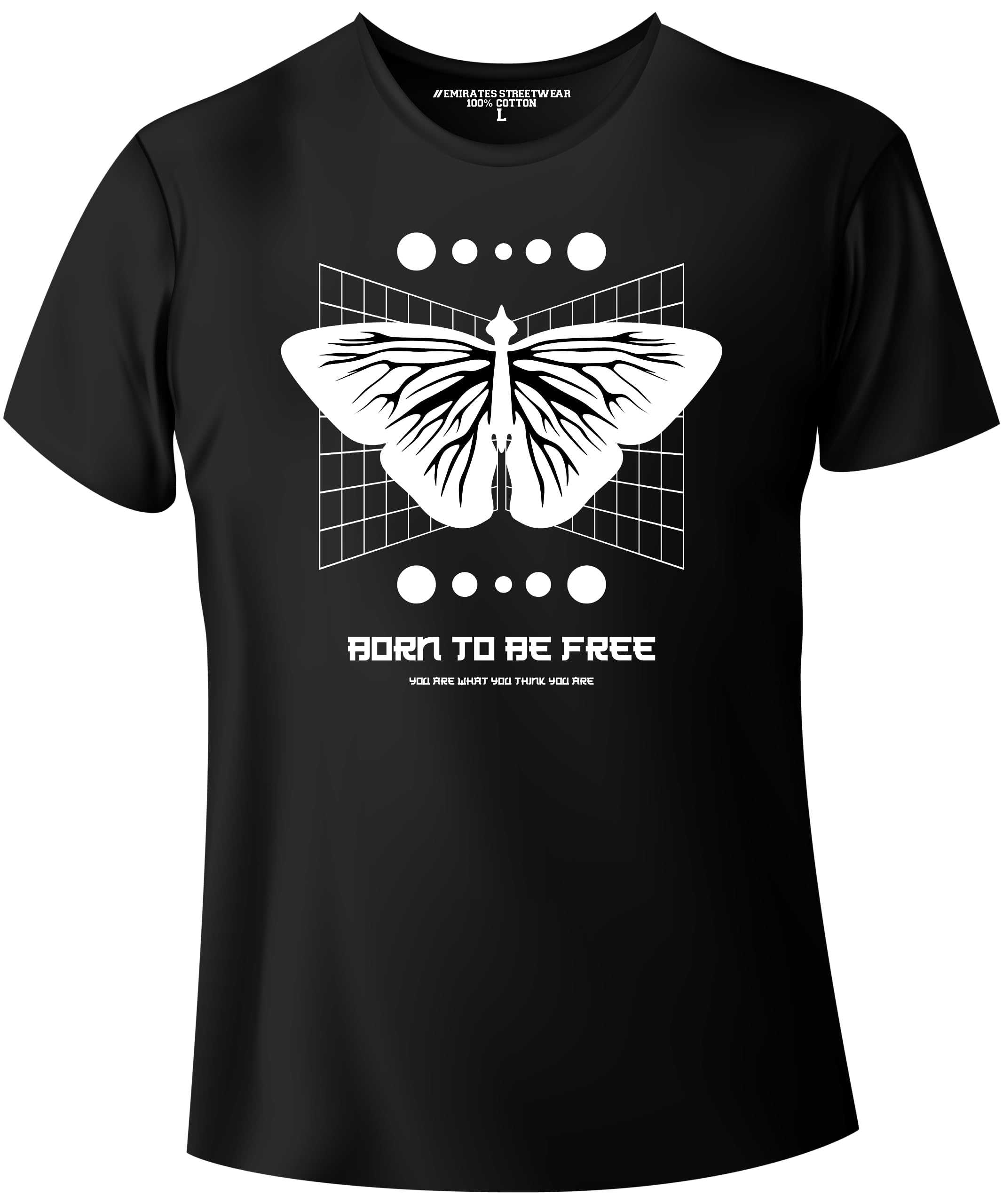 Born to be Free, Urban Streetwear T-Shirt for Men or Women, Unisex T-Shirt, D-0013