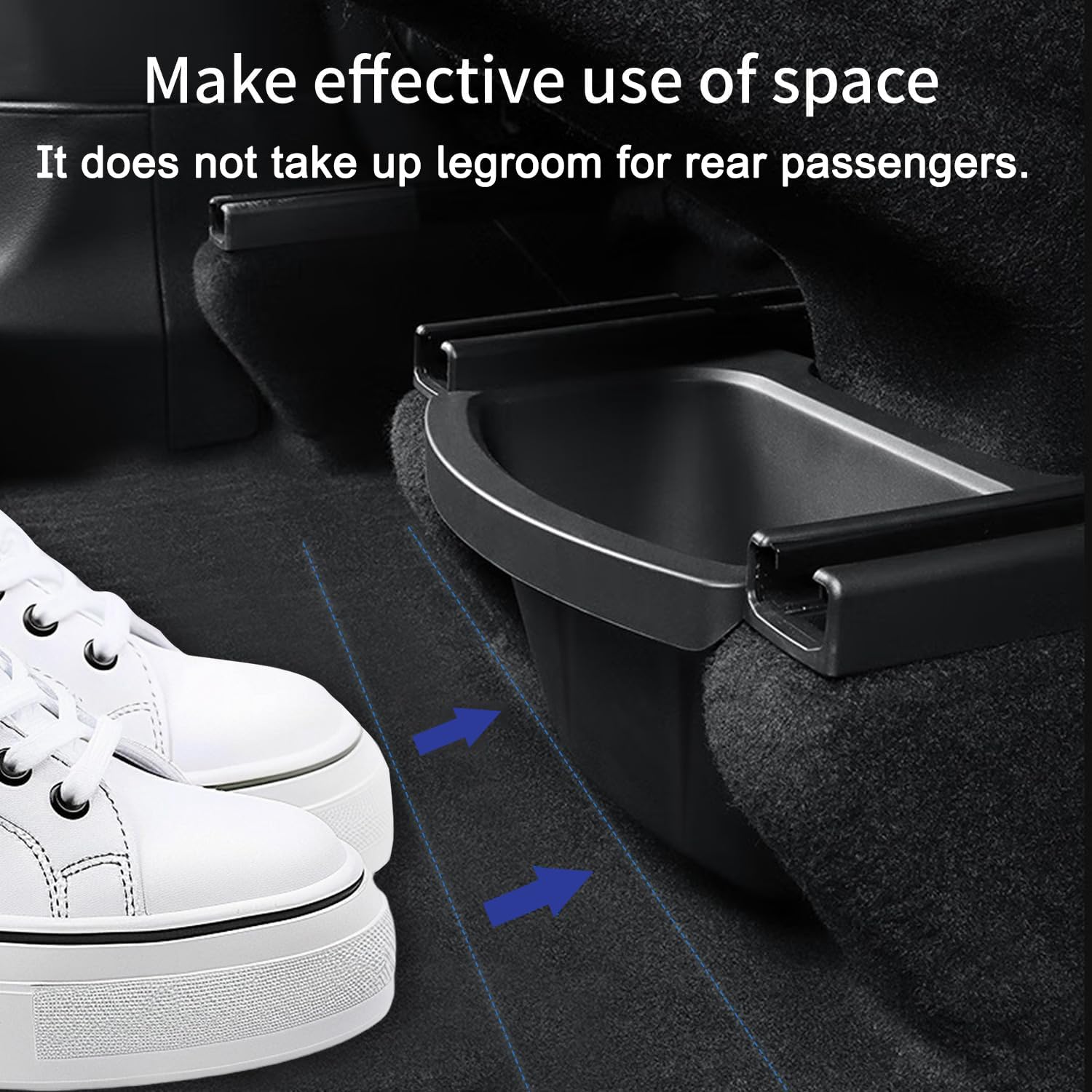 Caja de almacenamiento organizadora de consola trasera para Tesla Model Y Basurero 2025 2026 Modelo Y Juniper, accesorios debajo del asiento, cubo de basura con tapa antideslizante, asiento trasero