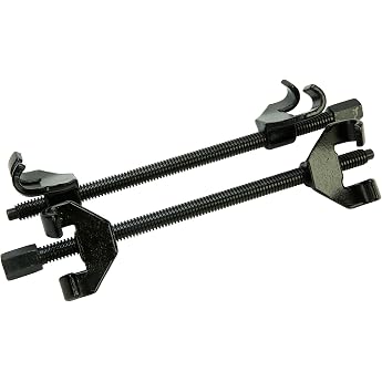 FreeTec 2-piece professional spring compressor, clamping compressor set, tuning, lowering spanner, lowering springs, suspensi