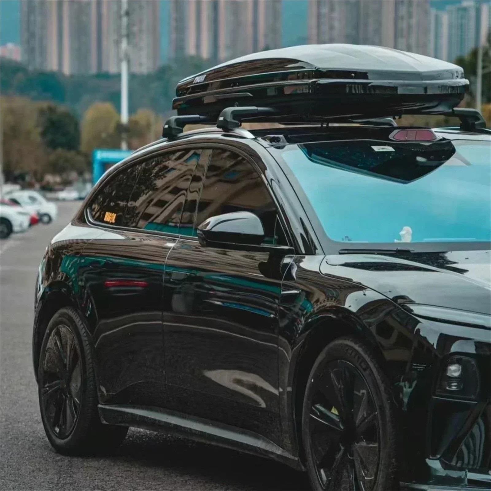 Uniwersalny samochód 700L Do bagażnika dachowego SUV Bagażnik dachowy samochodu Bagaż towarowy.(700L Gray and Rack)