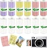 Mini Printer Sticker Paper Roll,12 Rolls Thermal Paper for Children 57 X 25mm,Thermal Printer Sticker Roll for Mini Printers Camera
