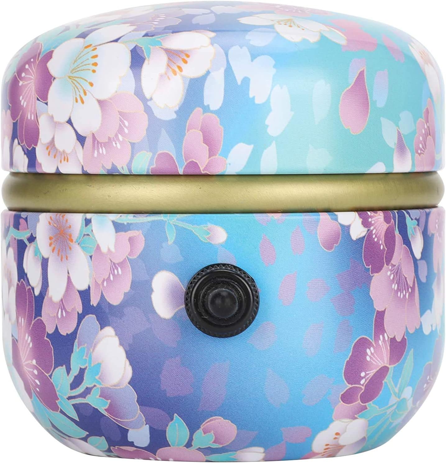 Mini Electric Pottery Wheel Machine Small Pottery Forming Machine with Tray for DIY Ceramic Work Clay Art Craft (Blue Flower)