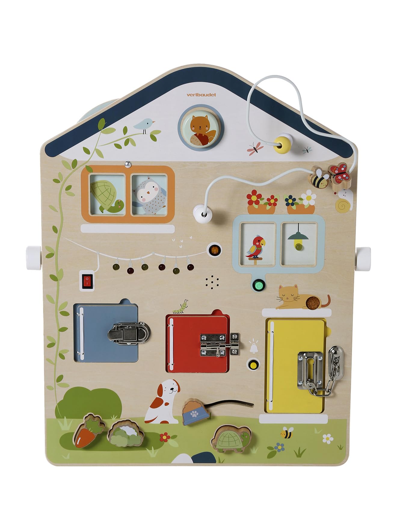 VERTBAUDET Planche d'activités Sons et lumières en Bois FSC® Bois TU