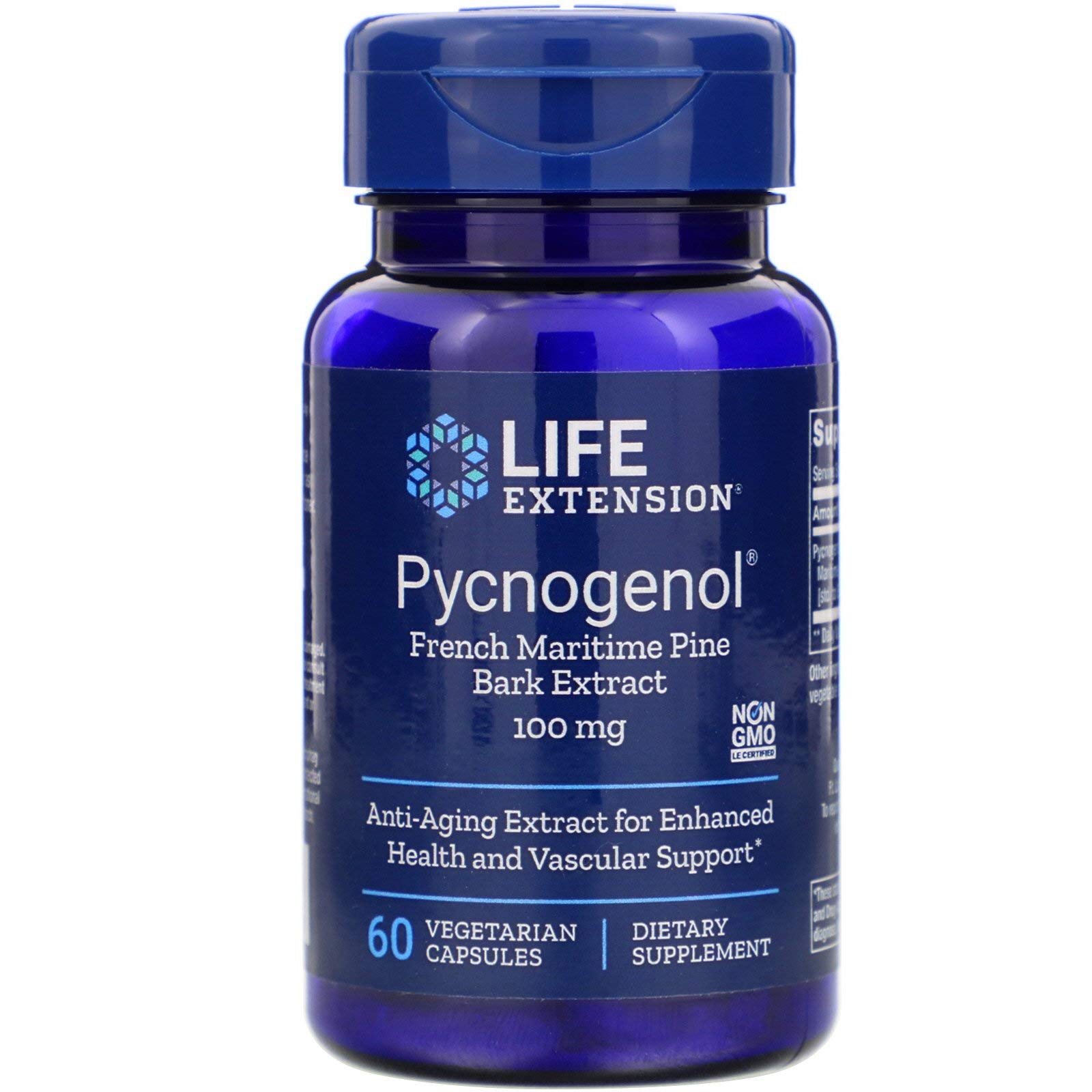 Buy Life Extension Pycnogenol French Maritime Pine Bark Extract, 100 Mg