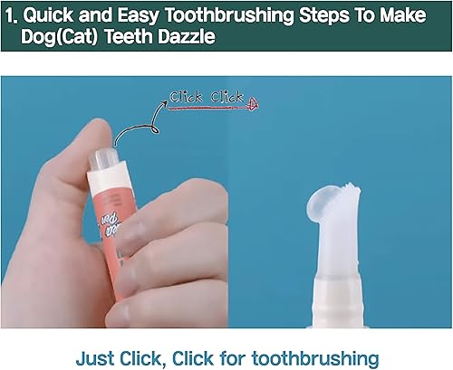 Miniatura 8 de HIBOS Cepillo de dientes para gatos pasta de dientes para cuidado dental kit todo en uno pasta de dientes para gatos en cepillo de dientes