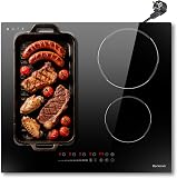 Plaque Induction 4 Feux avec Prise, Electrique Induction Zone Flexible - 1