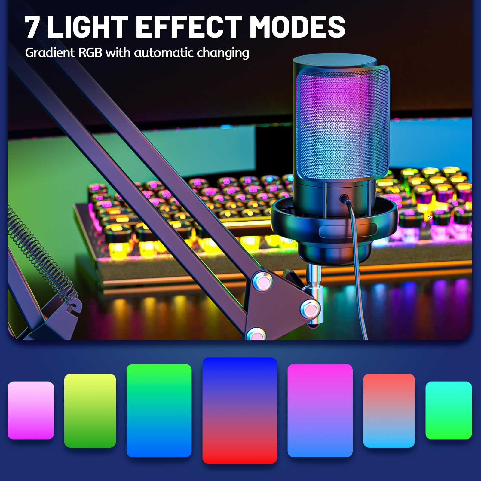 Microfono USB Wireless Comica Uni Pro - Per Streaming, Gaming E Podcast Con RGB - Foto 10