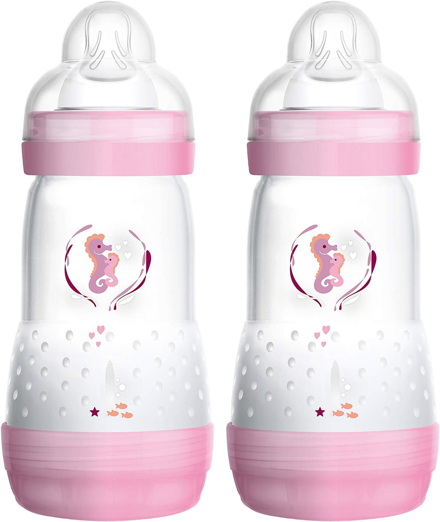 Mam 99921522 Anti-Colic Baby Bottle 260 ml 2-Pack for Girls
