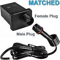 Vista 5 de HQRP Fuente de alimentación de clase 2 de 12 V, 1 A, 12 W, con cable de extensión, IP44, impermeable, de bajo voltaje, transformador LED de repuesto