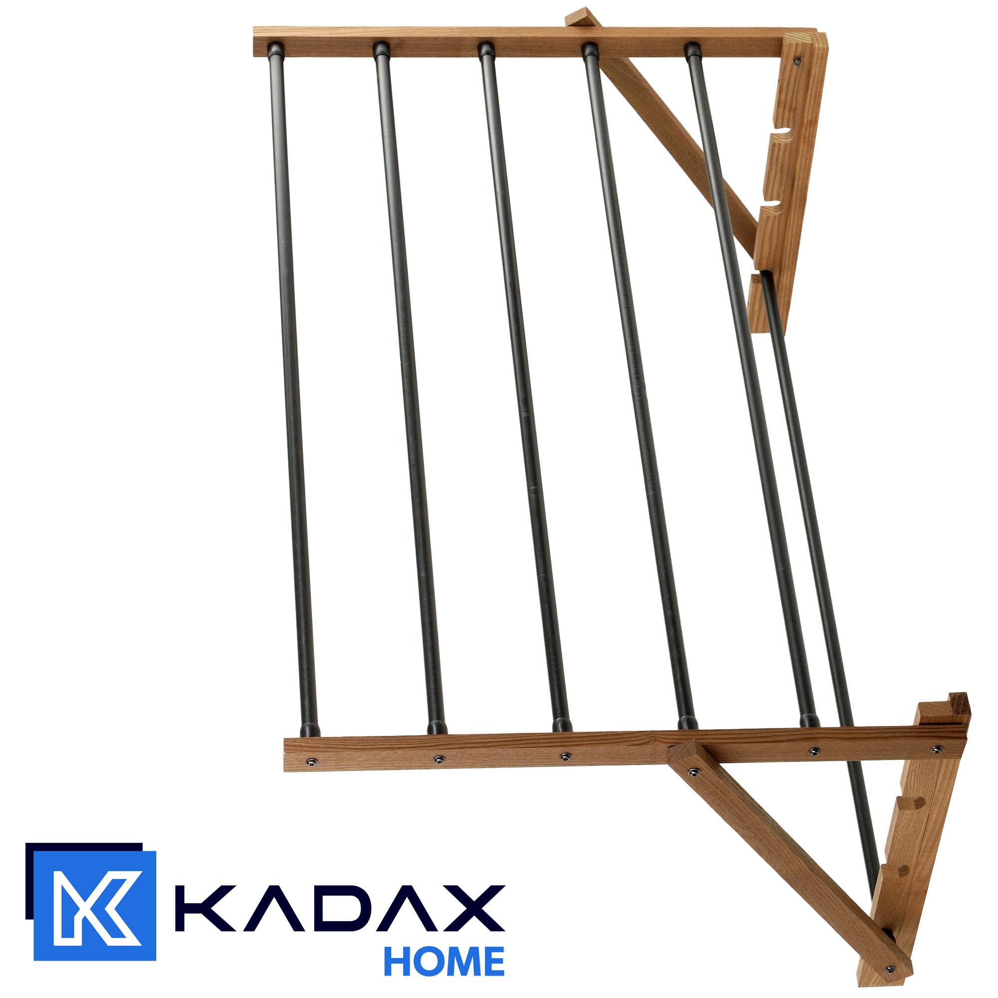 KADAX Séchoir Pliable, Entièrement assemblé, Séchoir debout extensible, Séchoir à linge à accordéon, Séchoir à linge à tour pliante (85 x 39,5 cm)