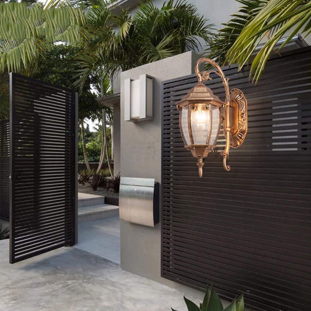 OZBMA Wall Lights Sconces ? Mounted Light Outdoor Simple Led Lamp Courtyard Door Balcony Retro Villa Corridor Aisle Waterproof Good Die-cast (Onecolor 1 pack)