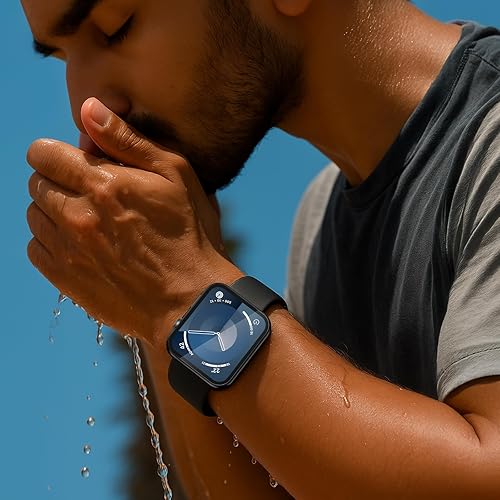 Miniatura 54 de Misxi [Paquete de 2] - Funda impermeable con botón para Apple Watch Series 6, SE, Series 5, Series 4 de 40 mm, funda protectora anticaídas de 1