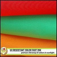 Vista 2 de rhungift Bandera de El Salvador de 3 x 5 pies para exteriores, grande, moderada para exteriores, ambos lados, poliéster 100D, cabecera de lona