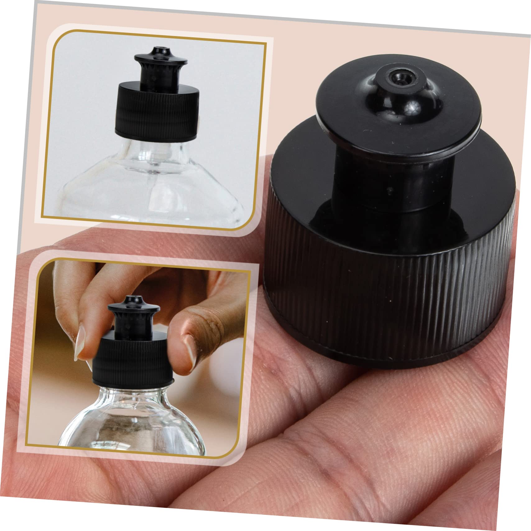 Kisangel Tappi per Bottiglie Coperchi Sostituibili per Borracce Tappi Ermetici Push Pull per Prevenire Perdite Compatibili con Bottiglie e attività