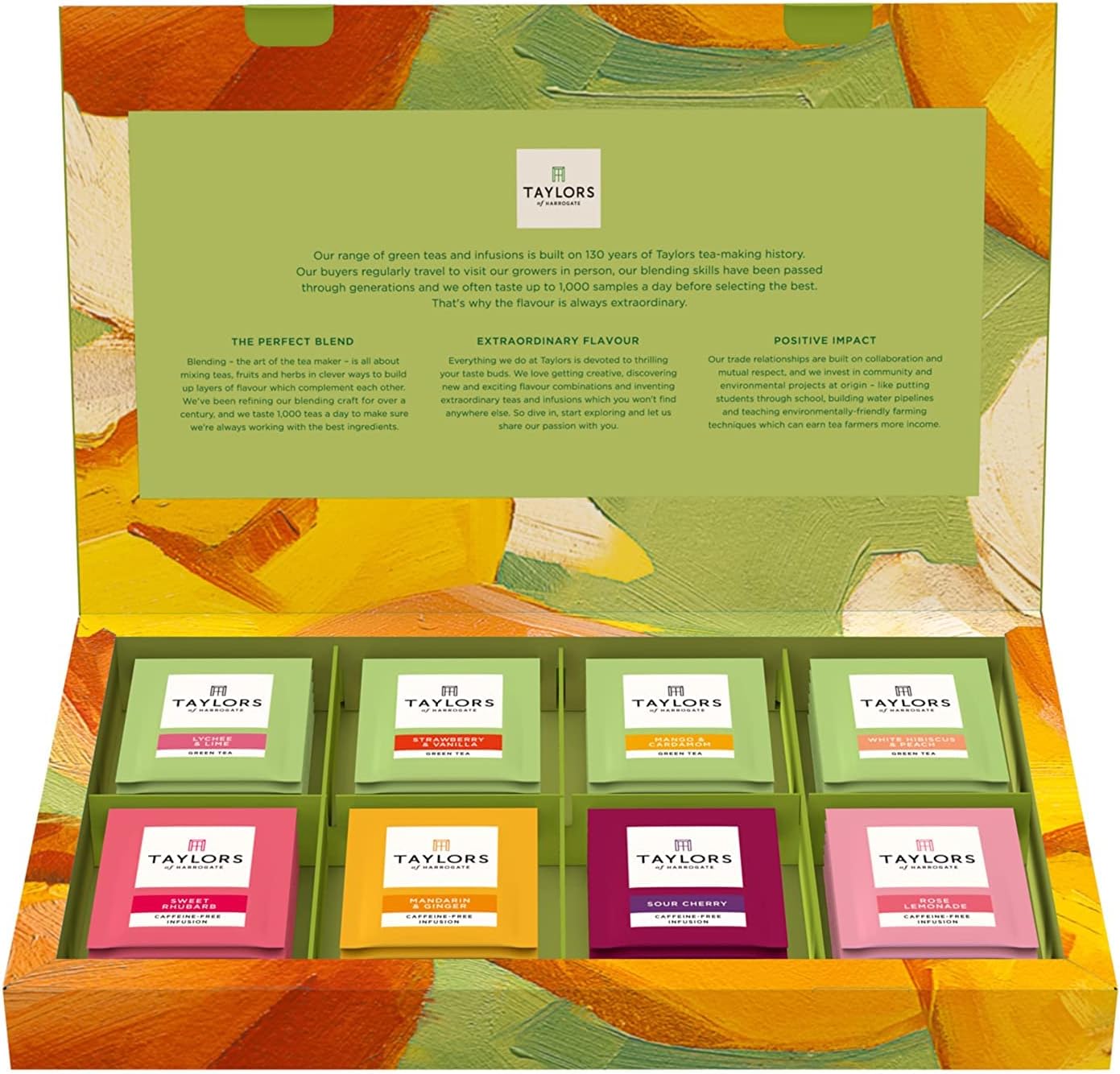 Assorted Green & Herbal Teas Spler, Variety Pa