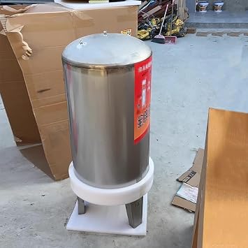 Large Well Pressure Tank Kits, Vertical 304 Stainless Steel Water Pressure Tank,for Well Systems Well Tanks, for Kitchen/Shower/Toilet/Garden60x40cm/23x15in 60L/15.8Gal