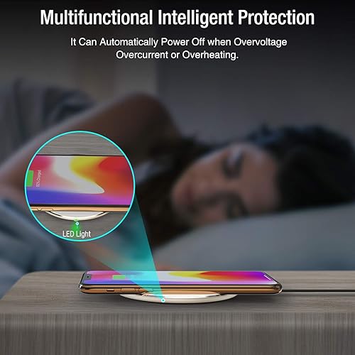 Miniatura 4 de TOZO Cargador inalámbrico portátil ultrafino de 15 W, almohadilla de carga inalámbrica rápida compatible con iPhone 1716 Plus16 Pro Max