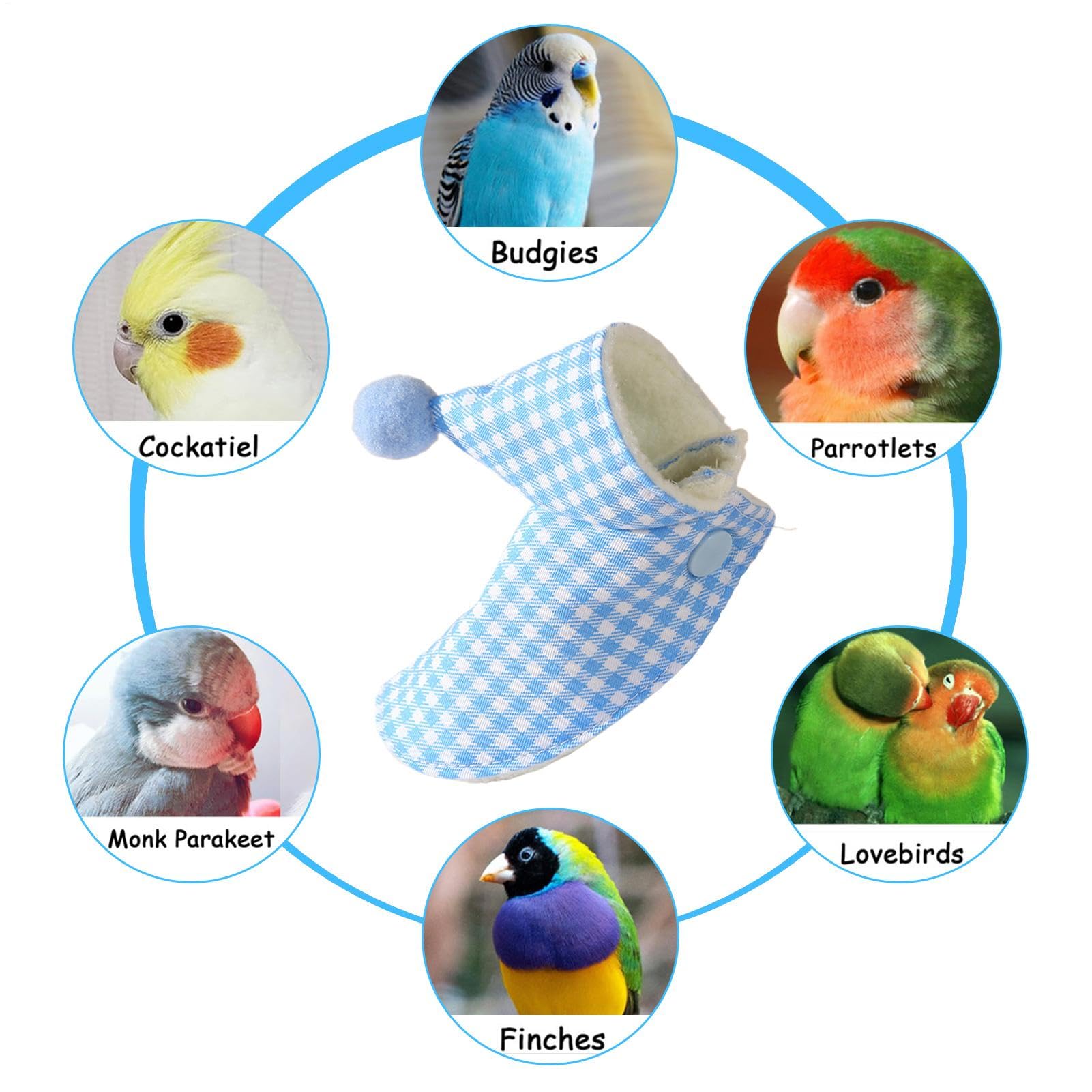 Ropa de pájaro para loros,Capa de pájaro | Ropa de vestir de loros para invierno al aire libre - Ropa y cálida para pájaros de invierno, ropa de invierno lavable para mascotas pequeñas para peri