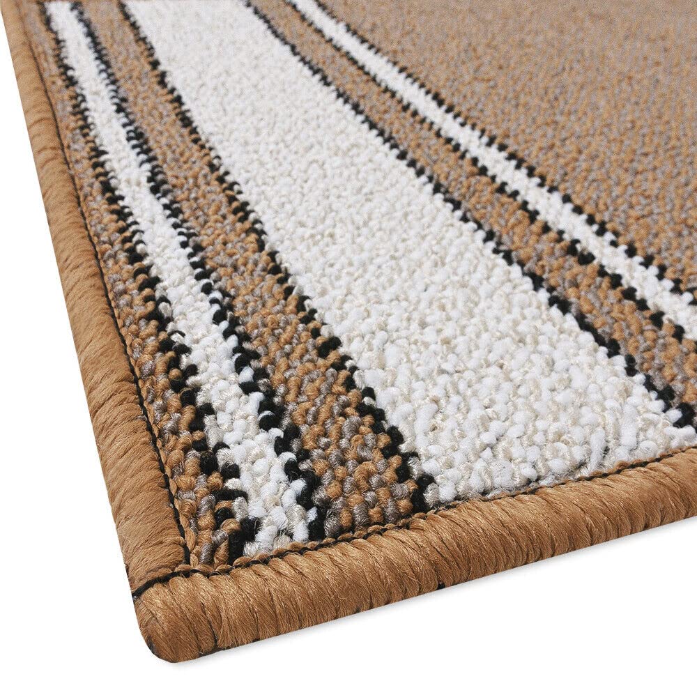 Tappeto Scala Antiscivolo Mod. Linda - 67x850cm Marrone Made In Italy - Foto 7