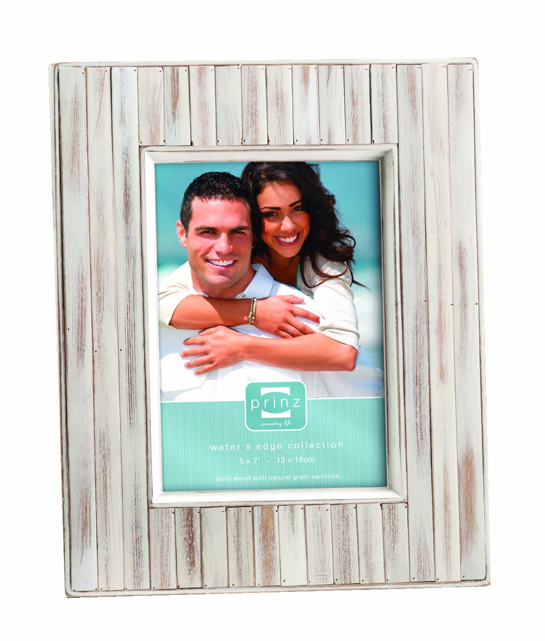 Prinz5 by 7-Inch Sanibel Whitewash Wood Frame